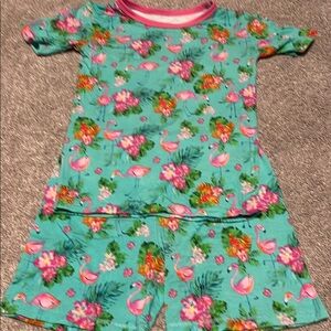 Floral Flamingo Bamboo Pajama Set